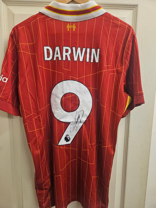 Darwin Núñez Signed Liverpool FC Home Shirt (No. 9) – 2024/25 Season