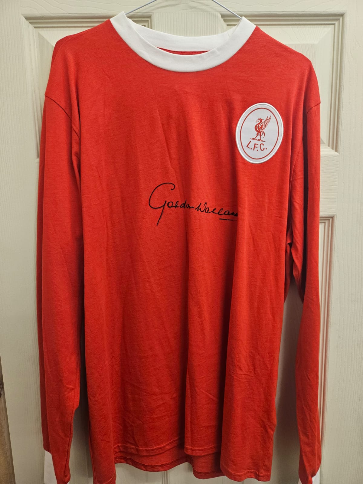 Gordon Wallace Retro Liverpool Shirt – Signed