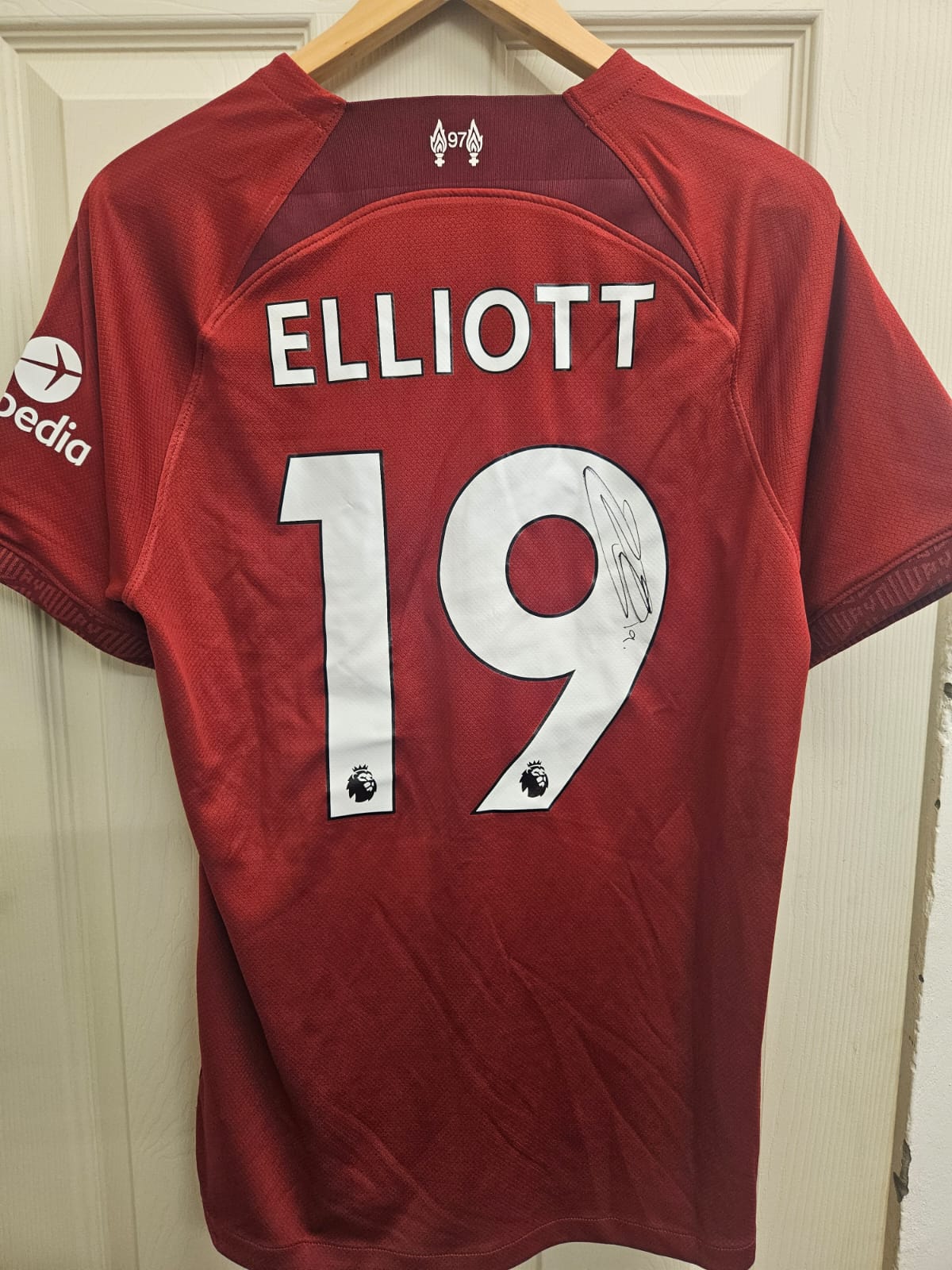 LIVERPOOL FC ELLIOTT 19 ユニフォーム サイン入り Harvey Elliott Signed Liverpool FC Home Shirt (No. 19) – 2022/23