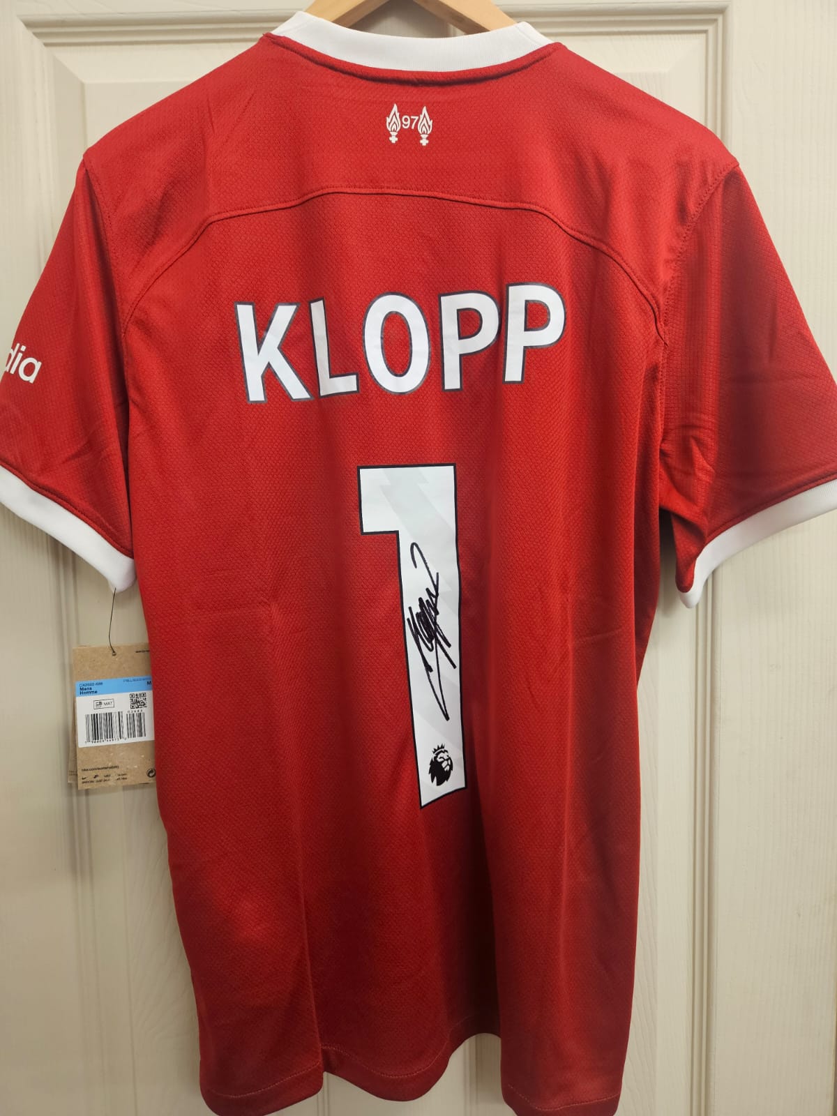 Jurgen Klopp Signed Liverpool FC Shirt (No. 1) – Tribute Edition