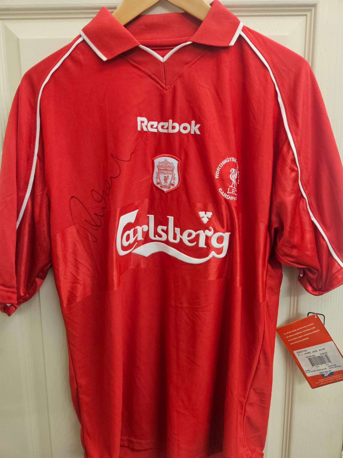 Robbie Fowler Signed Liverpool FC Worthington Cup Final Shirt – 2001